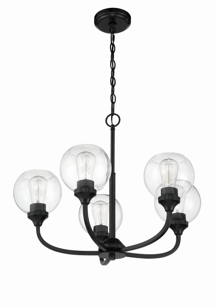 Craftmade Canada - 56225-FB - Five Light Chandelier - Glenda - Flat Black