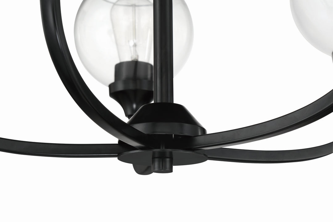 Craftmade Canada - 56225-FB - Five Light Chandelier - Glenda - Flat Black