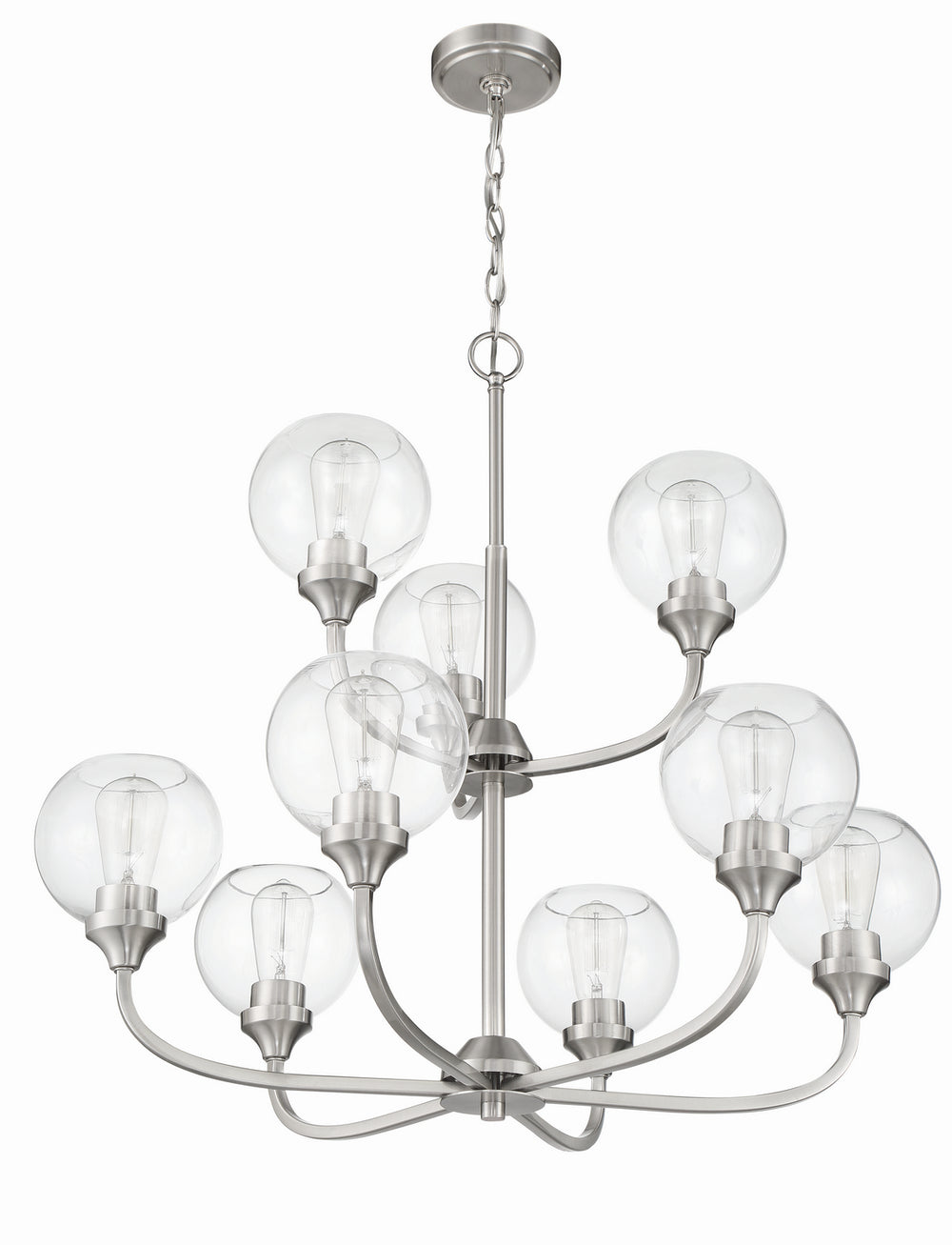 Craftmade Canada - 56229-BNK - Nine Light Chandelier - Glenda - Brushed Polished Nickel