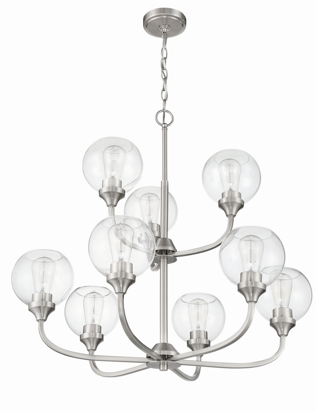 Craftmade Canada - 56229-BNK - Nine Light Chandelier - Glenda - Brushed Polished Nickel