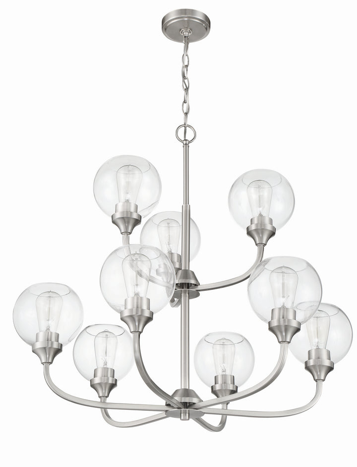 Craftmade Canada - 56229-BNK - Nine Light Chandelier - Glenda - Brushed Polished Nickel