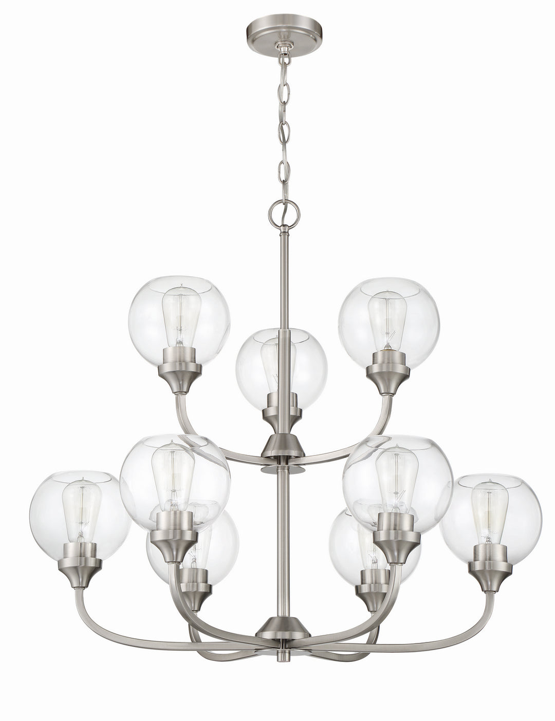 Craftmade Canada - 56229-BNK - Nine Light Chandelier - Glenda - Brushed Polished Nickel