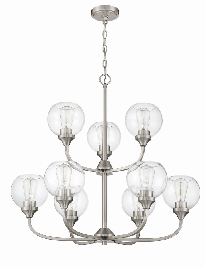 Craftmade Canada - 56229-BNK - Nine Light Chandelier - Glenda - Brushed Polished Nickel