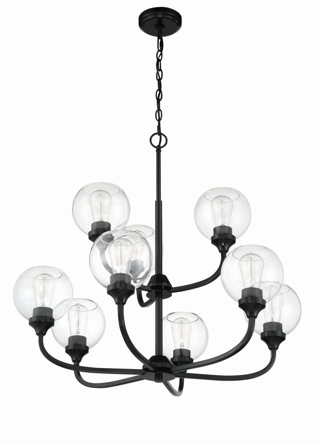 Craftmade Canada - 56229-FB - Nine Light Chandelier - Glenda - Flat Black