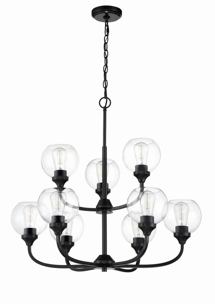 Craftmade Canada - 56229-FB - Nine Light Chandelier - Glenda - Flat Black