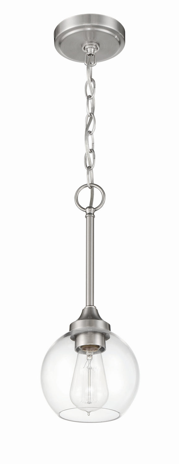 Craftmade Canada - 56291-BNK - One Light Mini Pendant - Glenda - Brushed Polished Nickel