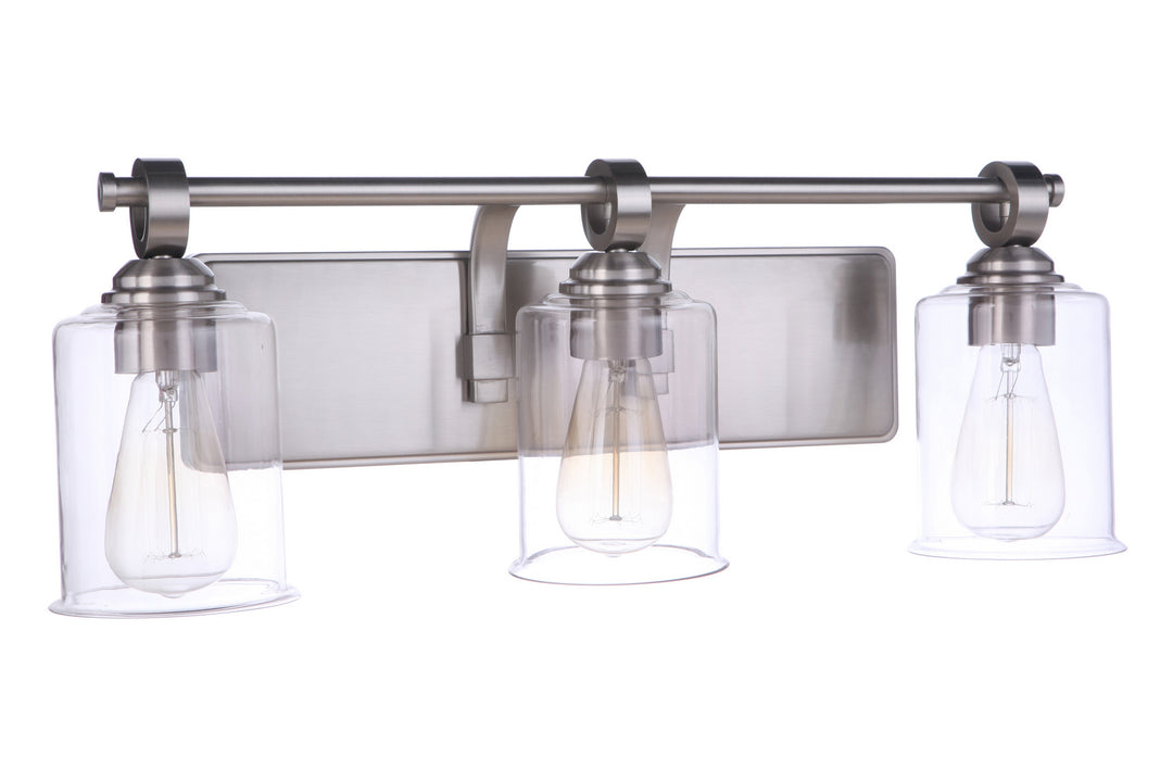 Craftmade Canada - 56403-BNK - Three Light Vanity - Romero - Brushed Polished Nickel