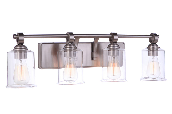 Craftmade Canada - 56404-BNK - Four Light Vanity - Romero - Brushed Polished Nickel