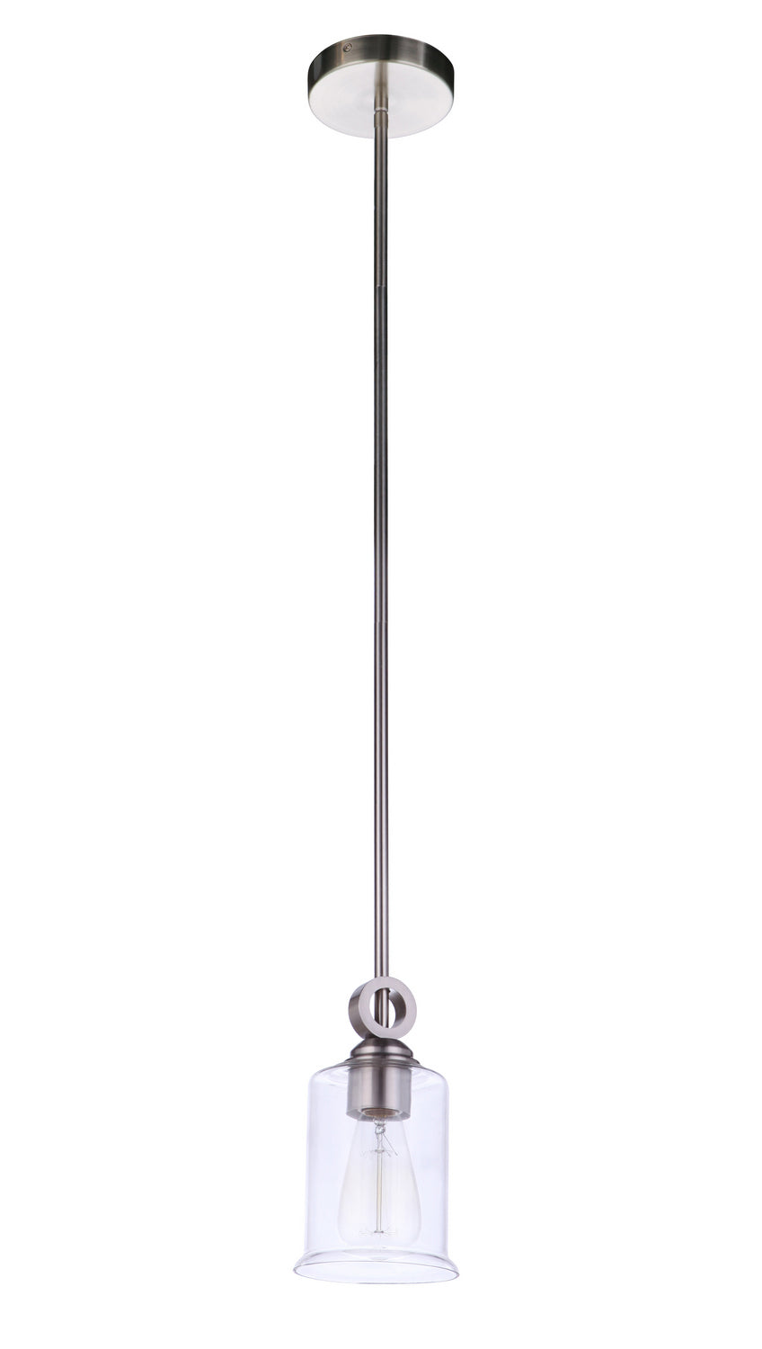 Craftmade Canada - 56491-BNK - One Light Mini Pendant - Romero - Brushed Polished Nickel