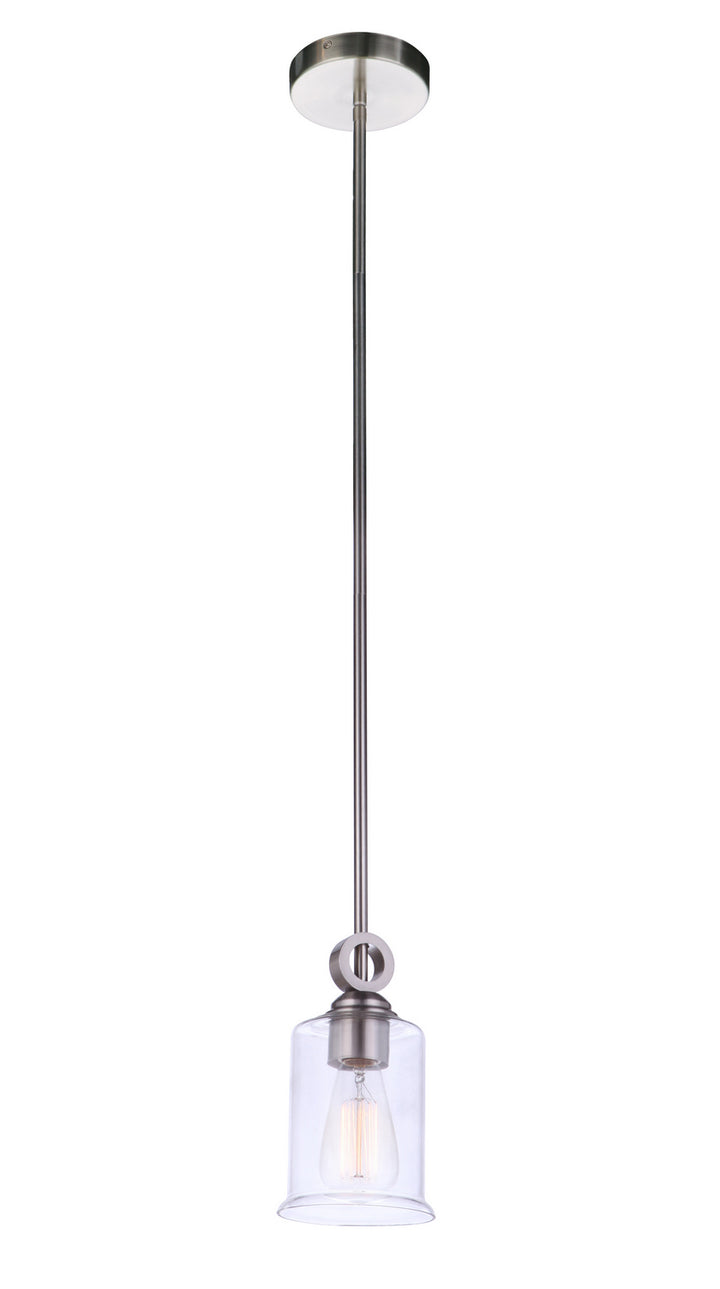 Craftmade Canada - 56491-BNK - One Light Mini Pendant - Romero - Brushed Polished Nickel