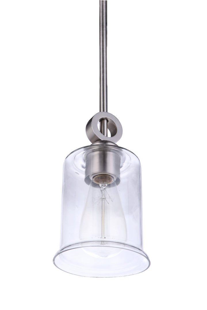 Craftmade Canada - 56491-BNK - One Light Mini Pendant - Romero - Brushed Polished Nickel