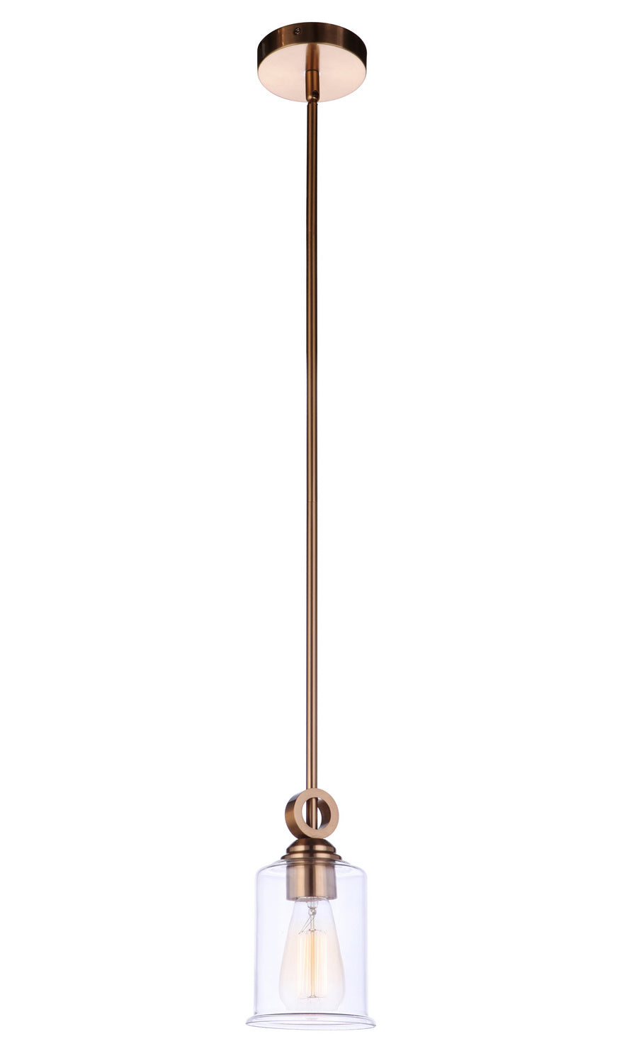 Craftmade Canada - 56491-SB - One Light Mini Pendant - Romero - Satin Brass