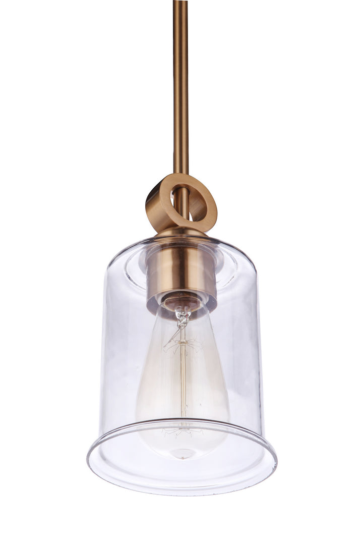 Craftmade Canada - 56491-SB - One Light Mini Pendant - Romero - Satin Brass