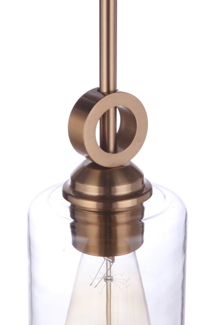Craftmade Canada - 56491-SB - One Light Mini Pendant - Romero - Satin Brass