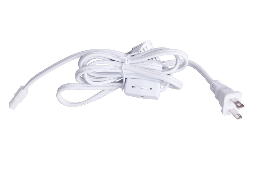 Under Cabinet Puck Cord and Plug in White - available from The Lighting Shoppe, trusted by Canadian homeowners