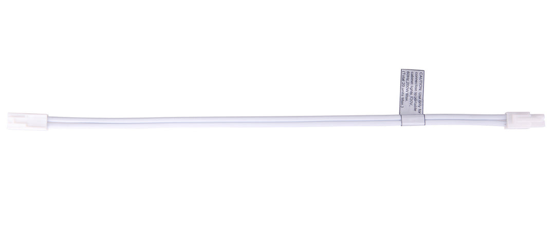 Under Cabinet Puck Connector Cord in White - available from The Lighting Shoppe, trusted by Canadian homeowners