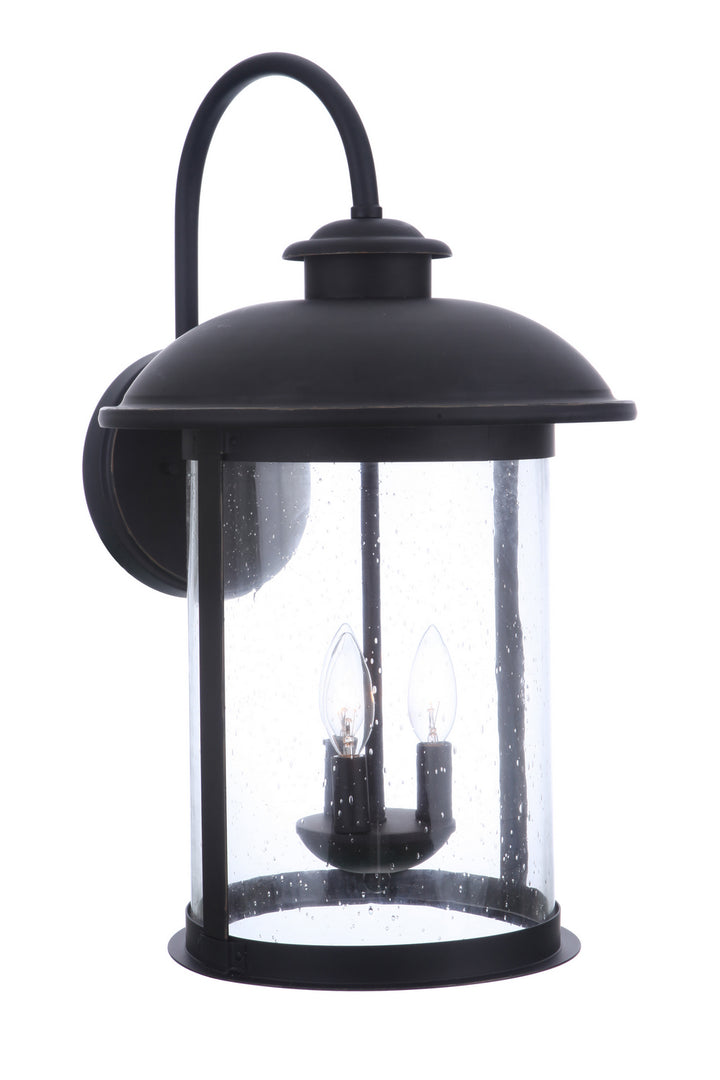 O'Fallon Three Light Outdoor Wall Mount in Dark Bronze Gilded - available from The Lighting Shoppe, trusted by Canadian homeowners