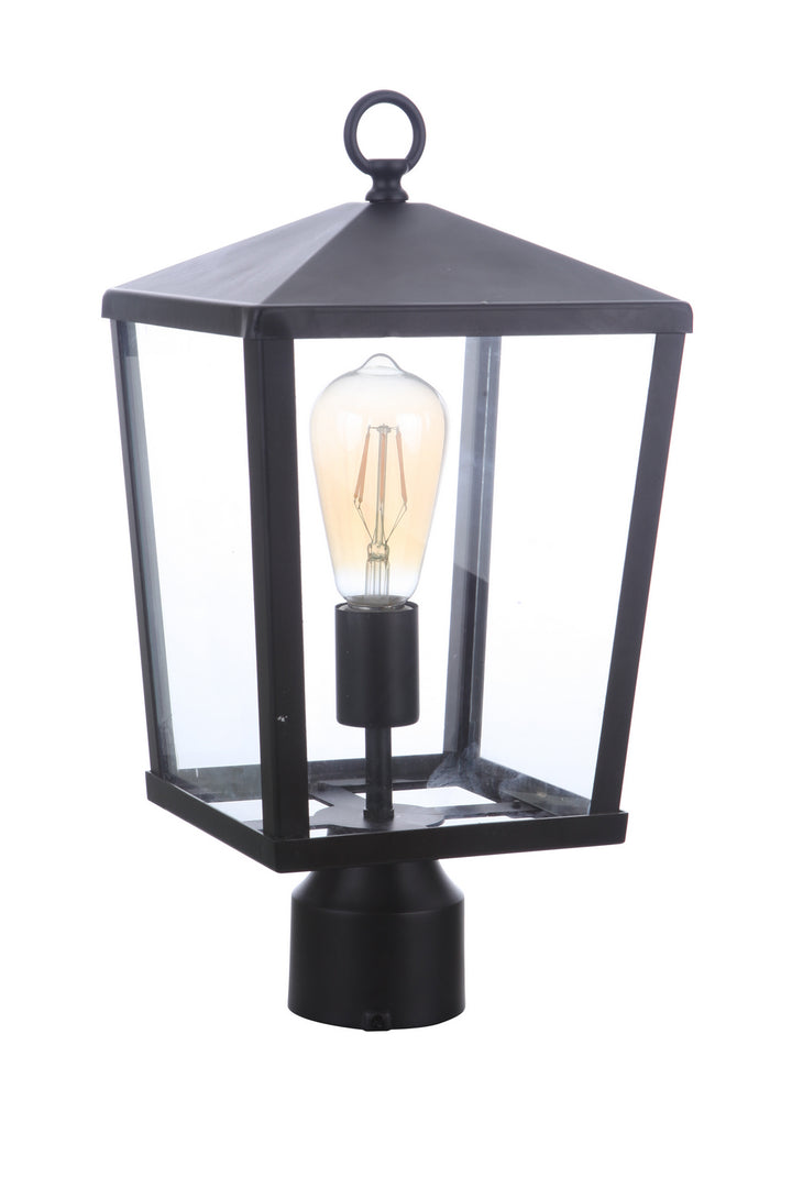 Olsen One Light Outdoor Post Mount in Midnight - available from The Lighting Shoppe, trusted by Canadian homeowners