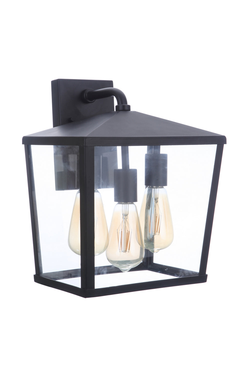 Olsen Three Light Outdoor Wall Mount in Midnight - available from The Lighting Shoppe, trusted by Canadian homeowners