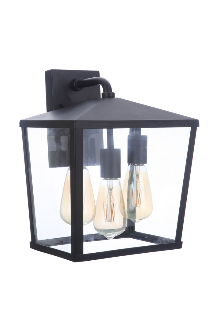 Olsen Three Light Outdoor Wall Mount in Midnight - available from The Lighting Shoppe, trusted by Canadian homeowners
