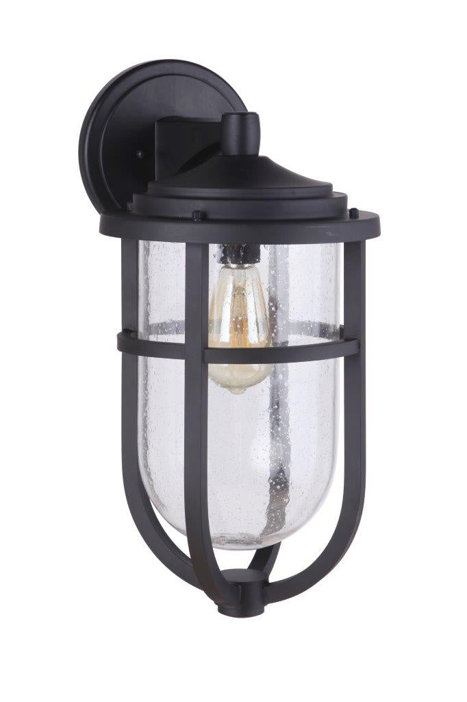 Voyage One Light Outdoor Wall Mount in Midnight - available from The Lighting Shoppe, trusted by Canadian homeowners
