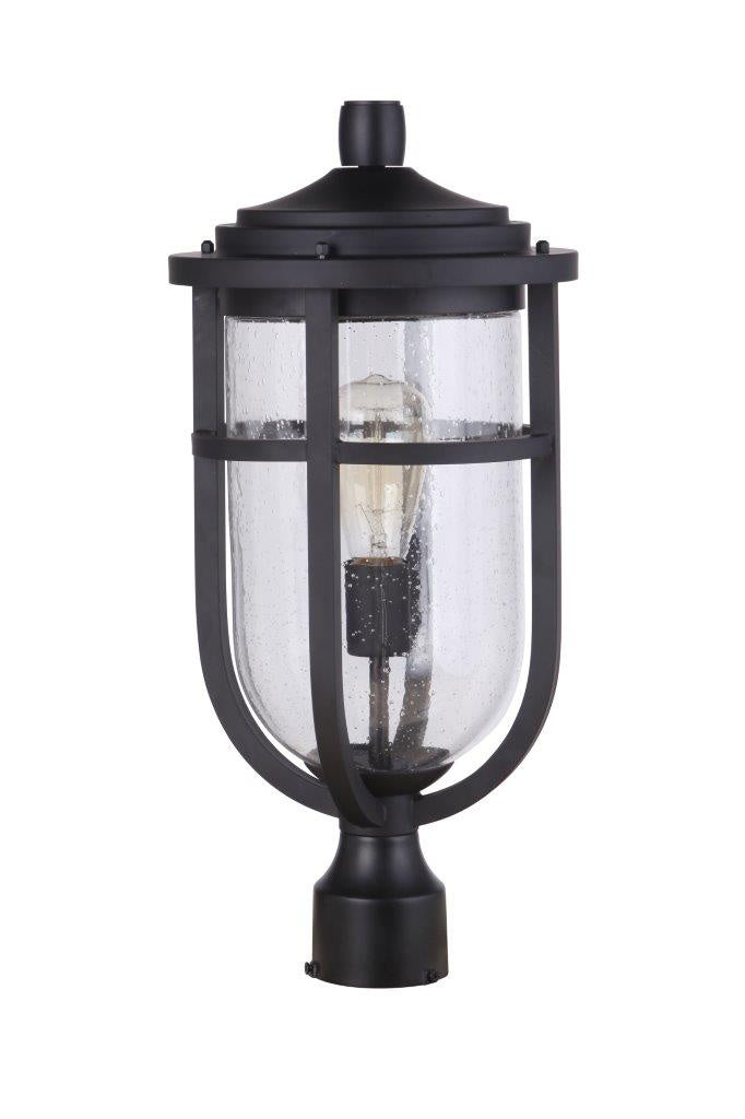 Voyage One Light Outdoor Post Mount in Midnight - available from The Lighting Shoppe, trusted by Canadian homeowners