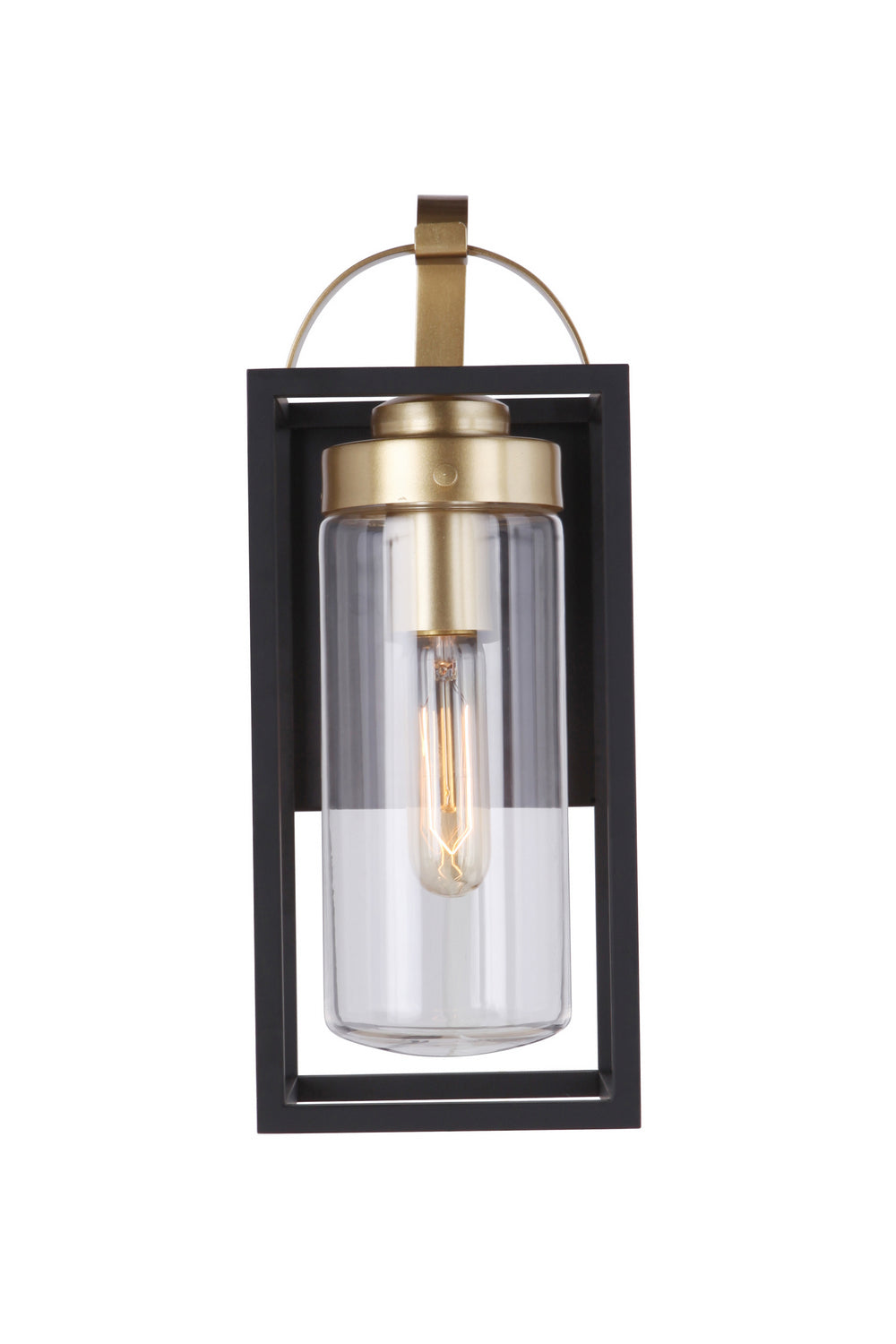 Craftmade Canada - ZA4804-MNSB - One Light Outdoor Wall Mount - Neo - Midnight / Satin Brass