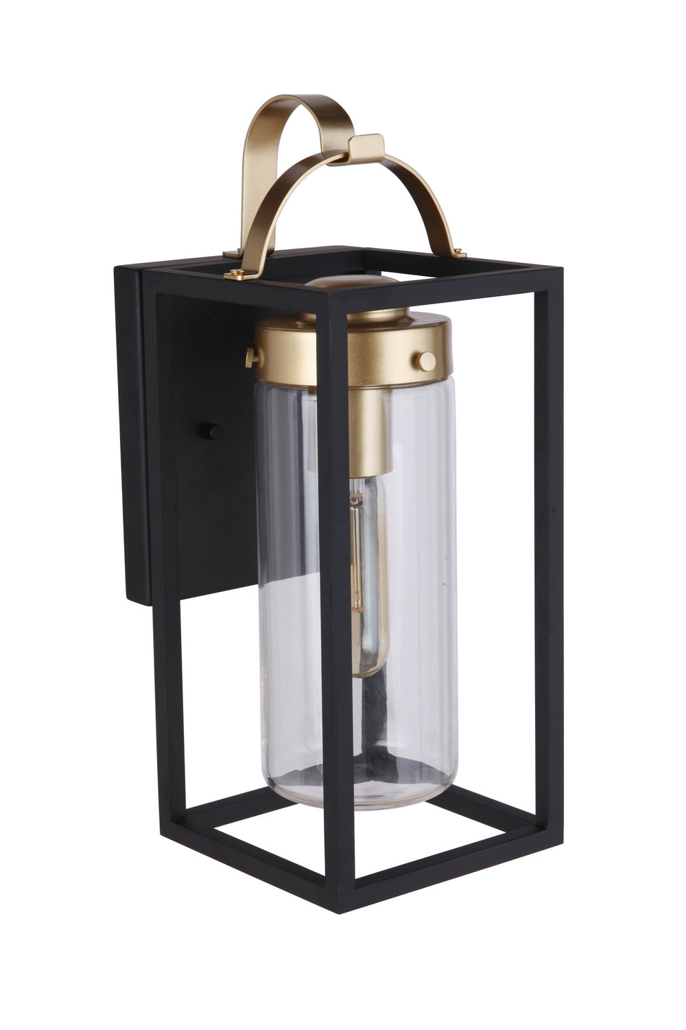 Craftmade Canada - ZA4804-MNSB - One Light Outdoor Wall Mount - Neo - Midnight / Satin Brass