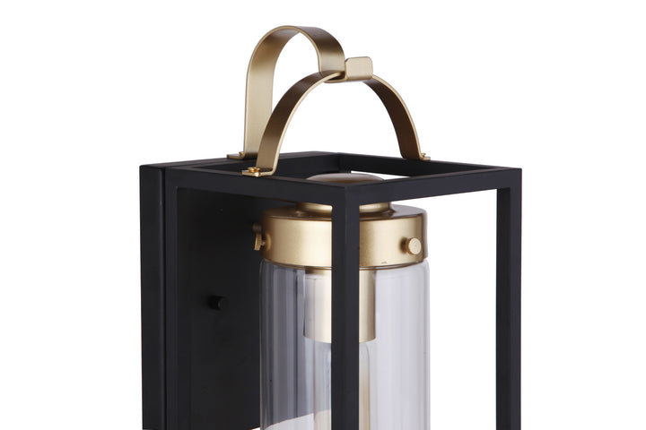 Craftmade Canada - ZA4804-MNSB - One Light Outdoor Wall Mount - Neo - Midnight / Satin Brass