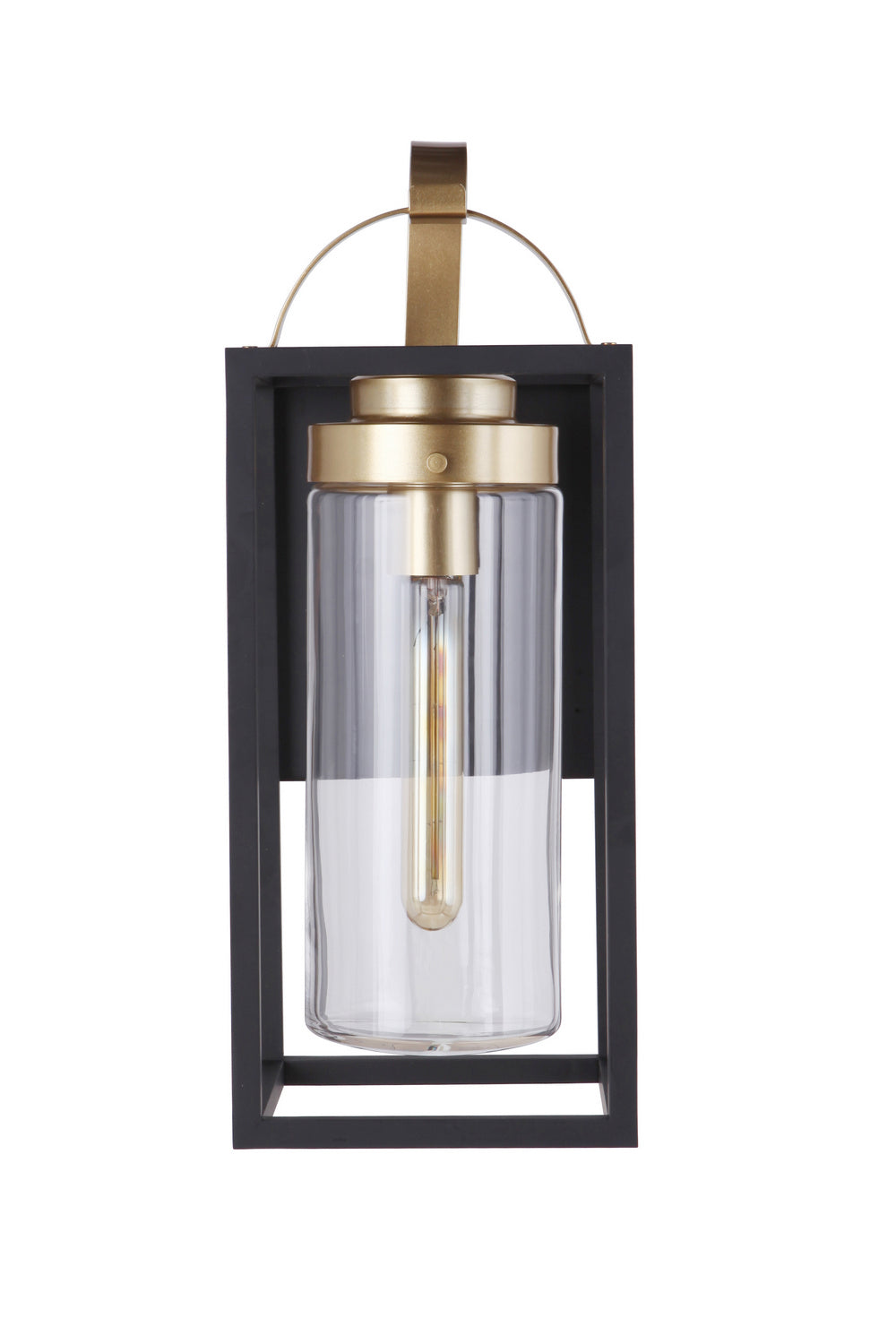 Craftmade Canada - ZA4814-MNSB - One Light Outdoor Wall Mount - Neo - Midnight / Satin Brass