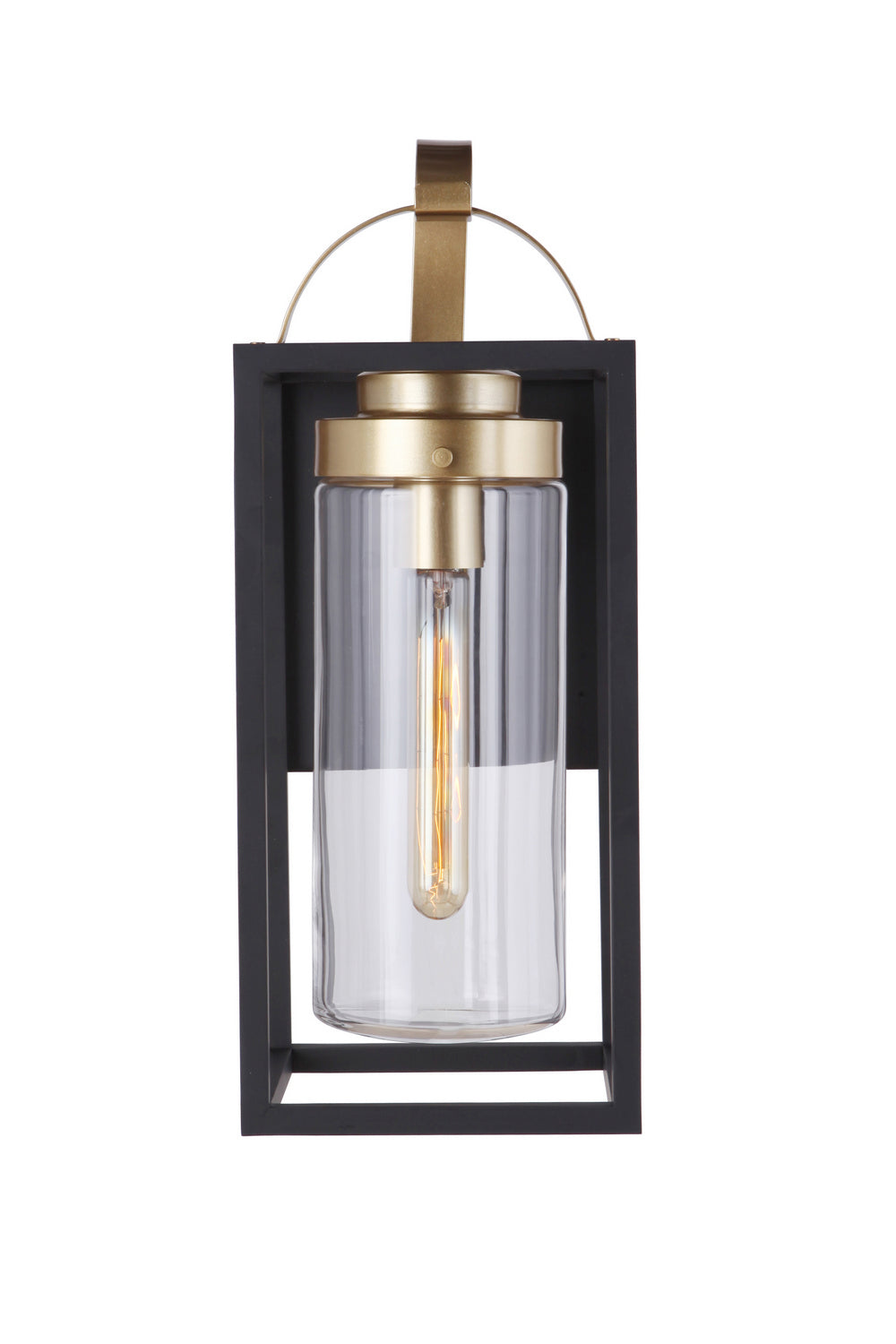 Craftmade Canada - ZA4814-MNSB - One Light Outdoor Wall Mount - Neo - Midnight / Satin Brass