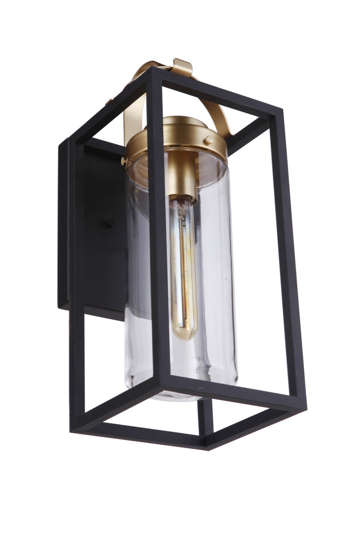 Craftmade Canada - ZA4814-MNSB - One Light Outdoor Wall Mount - Neo - Midnight / Satin Brass