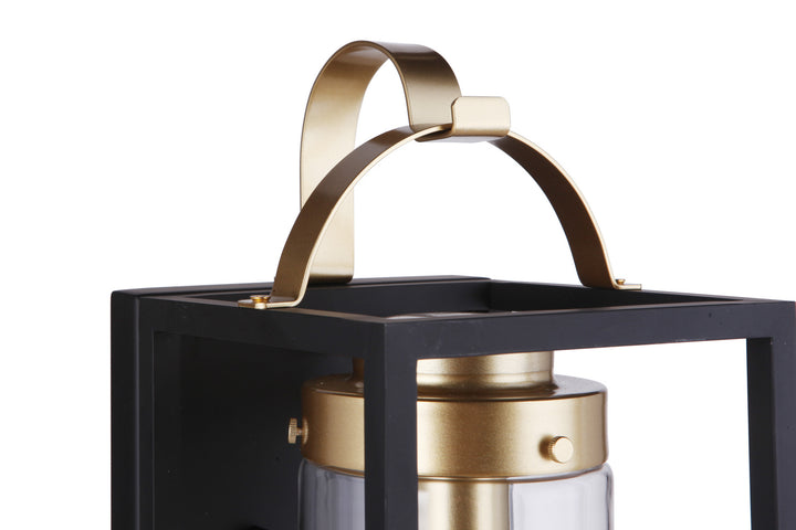 Craftmade Canada - ZA4814-MNSB - One Light Outdoor Wall Mount - Neo - Midnight / Satin Brass