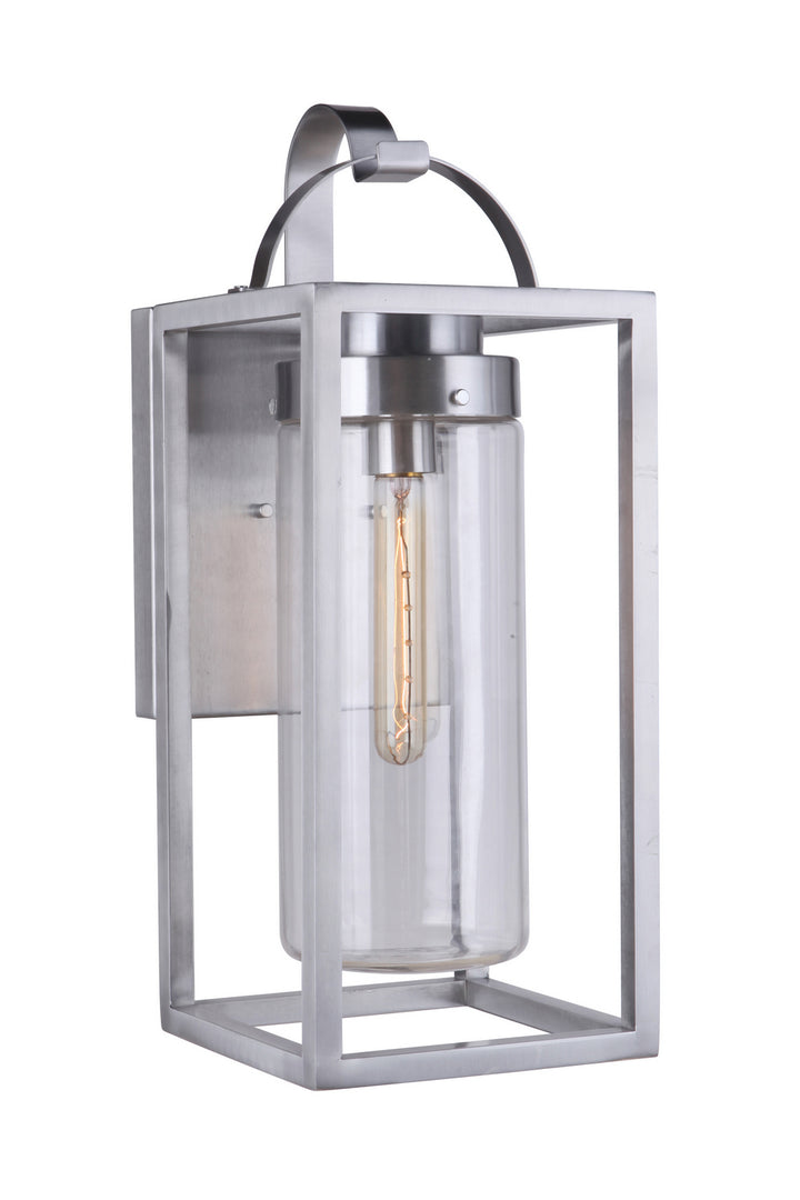 Neo One Light Outdoor Wall Mount in Satin Aluminum - available from The Lighting Shoppe, trusted by Canadian homeowners