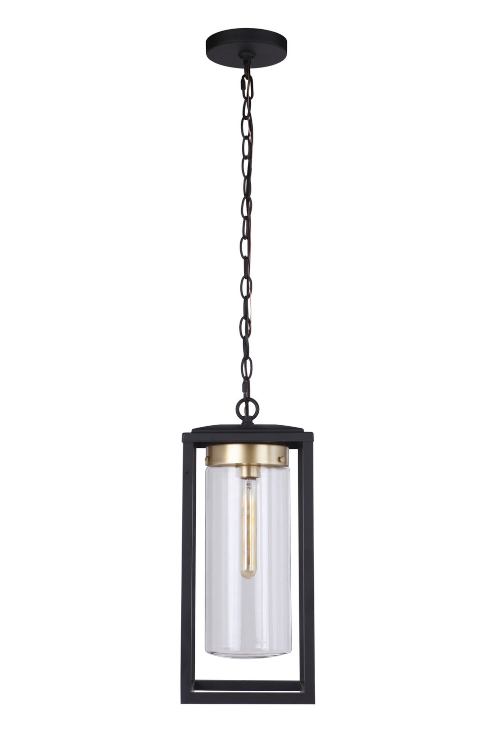 Craftmade Canada - ZA4821-MNSB - One Light Outdoor Pendant - Neo - Midnight / Satin Brass