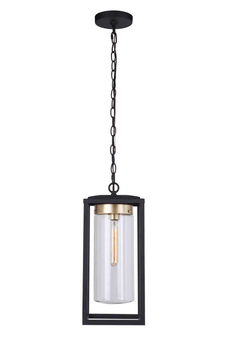 Craftmade Canada - ZA4821-MNSB - One Light Outdoor Pendant - Neo - Midnight / Satin Brass