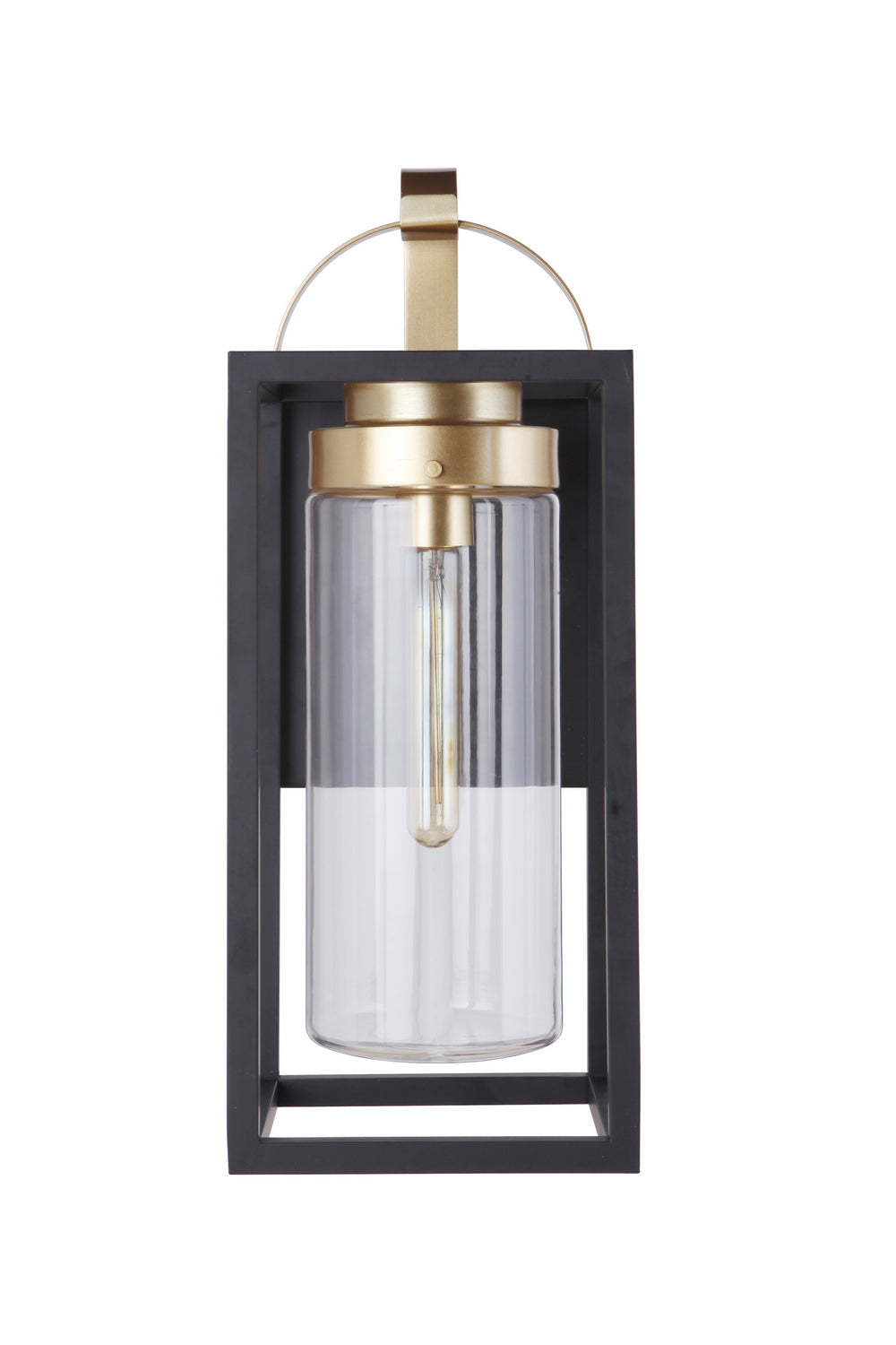 Craftmade Canada - ZA4824-MNSB - One Light Outdoor Wall Mount - Neo - Midnight / Satin Brass