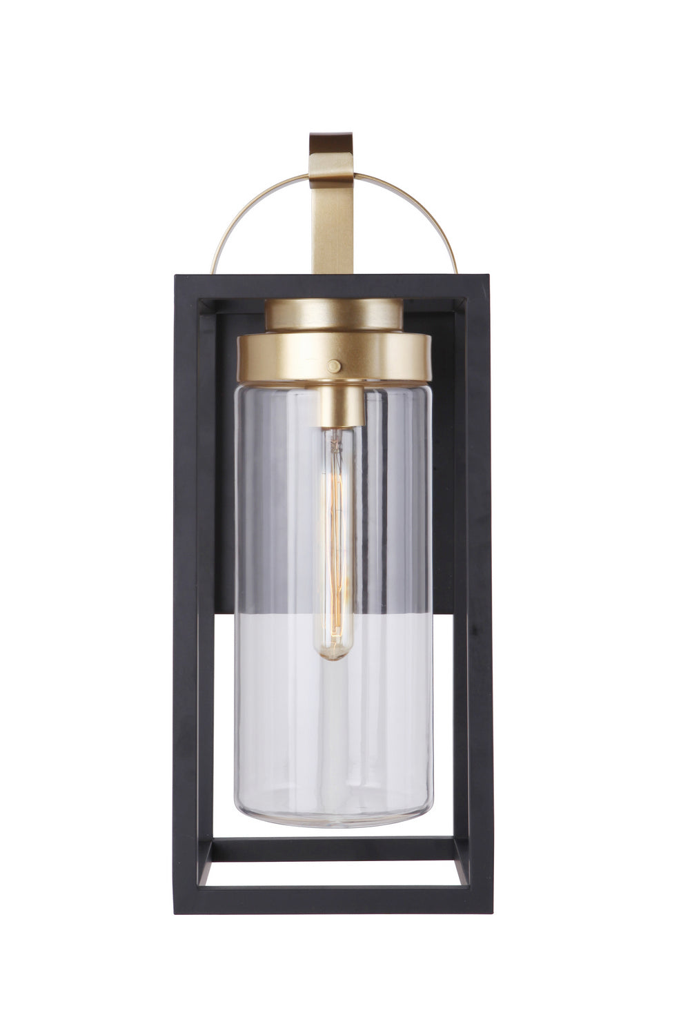 Craftmade Canada - ZA4824-MNSB - One Light Outdoor Wall Mount - Neo - Midnight / Satin Brass