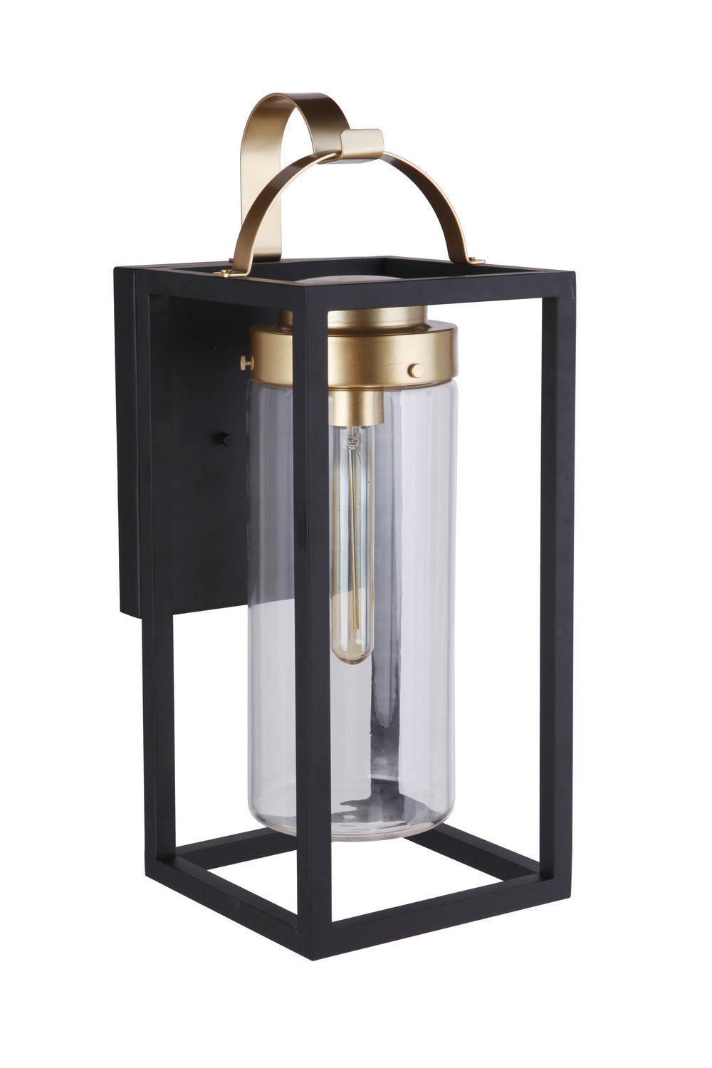 Craftmade Canada - ZA4824-MNSB - One Light Outdoor Wall Mount - Neo - Midnight / Satin Brass