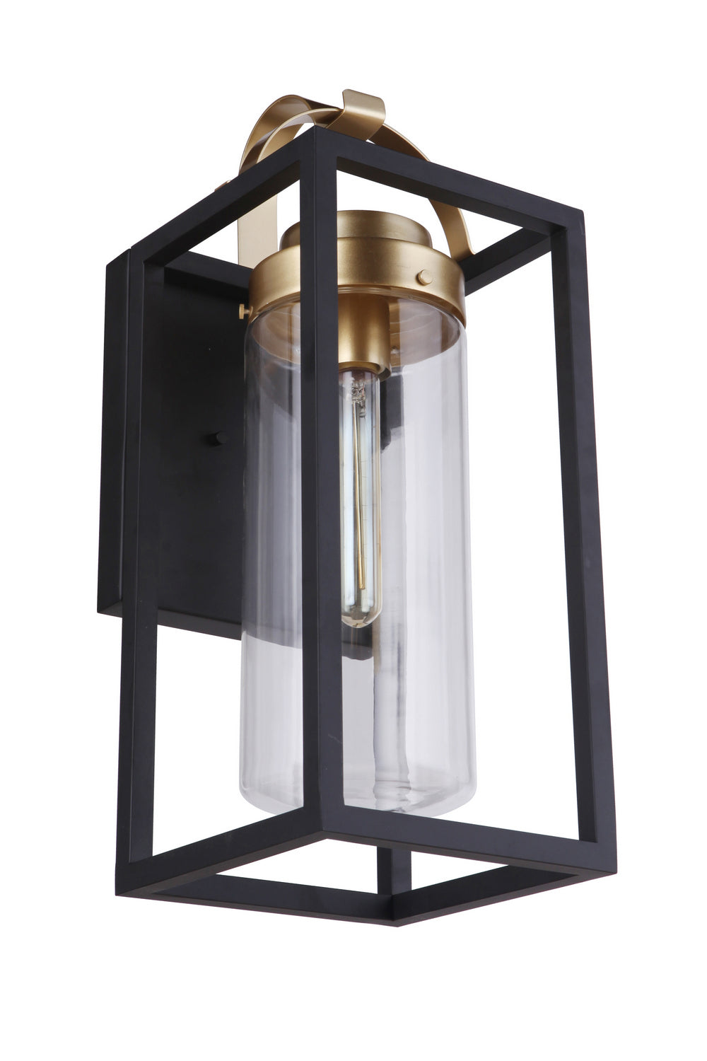 Craftmade Canada - ZA4824-MNSB - One Light Outdoor Wall Mount - Neo - Midnight / Satin Brass