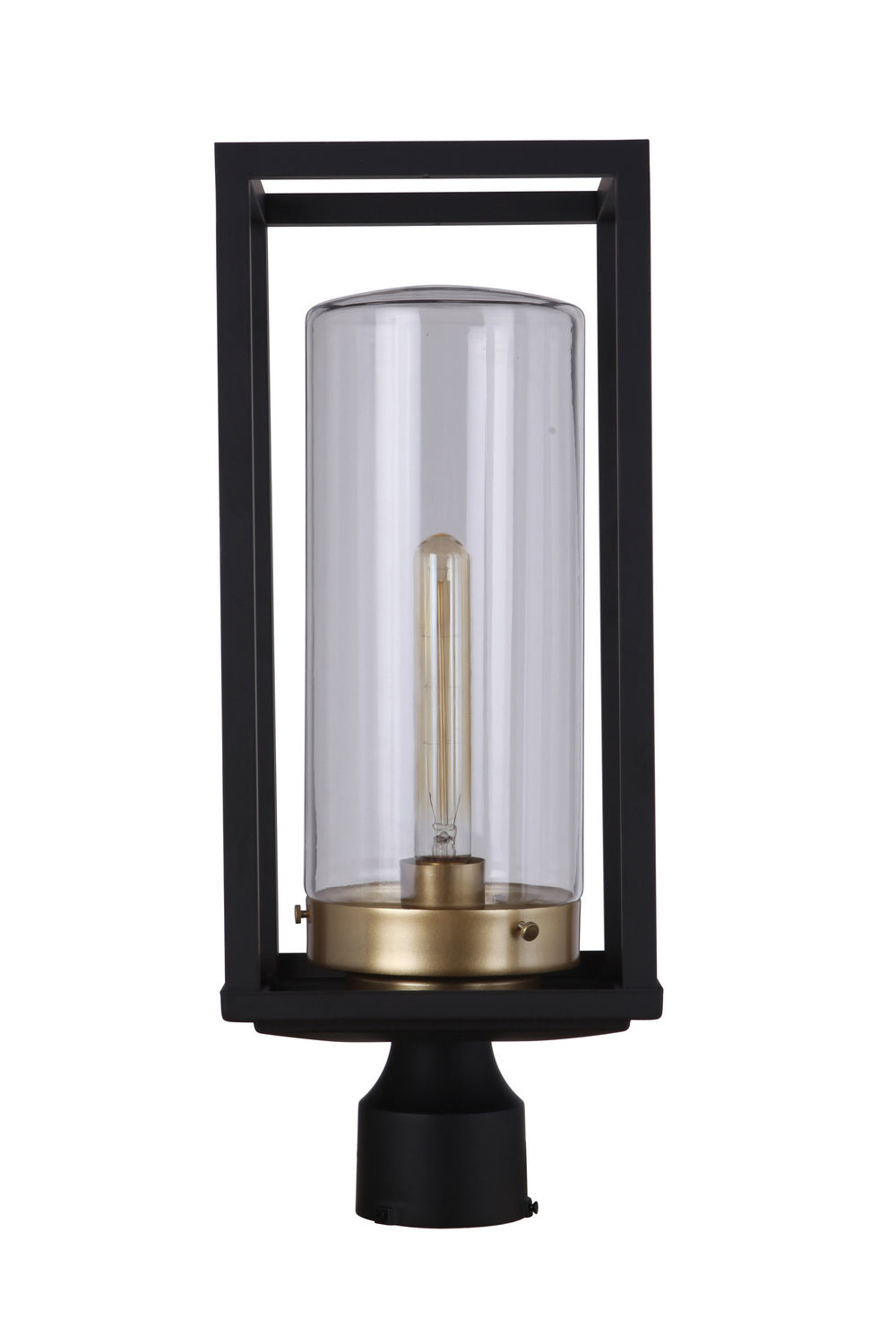 Craftmade Canada - ZA4825-MNSB - One Light Outdoor Post Mount - Neo - Midnight / Satin Brass