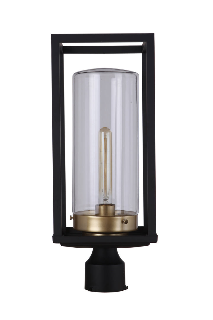 Craftmade Canada - ZA4825-MNSB - One Light Outdoor Post Mount - Neo - Midnight / Satin Brass