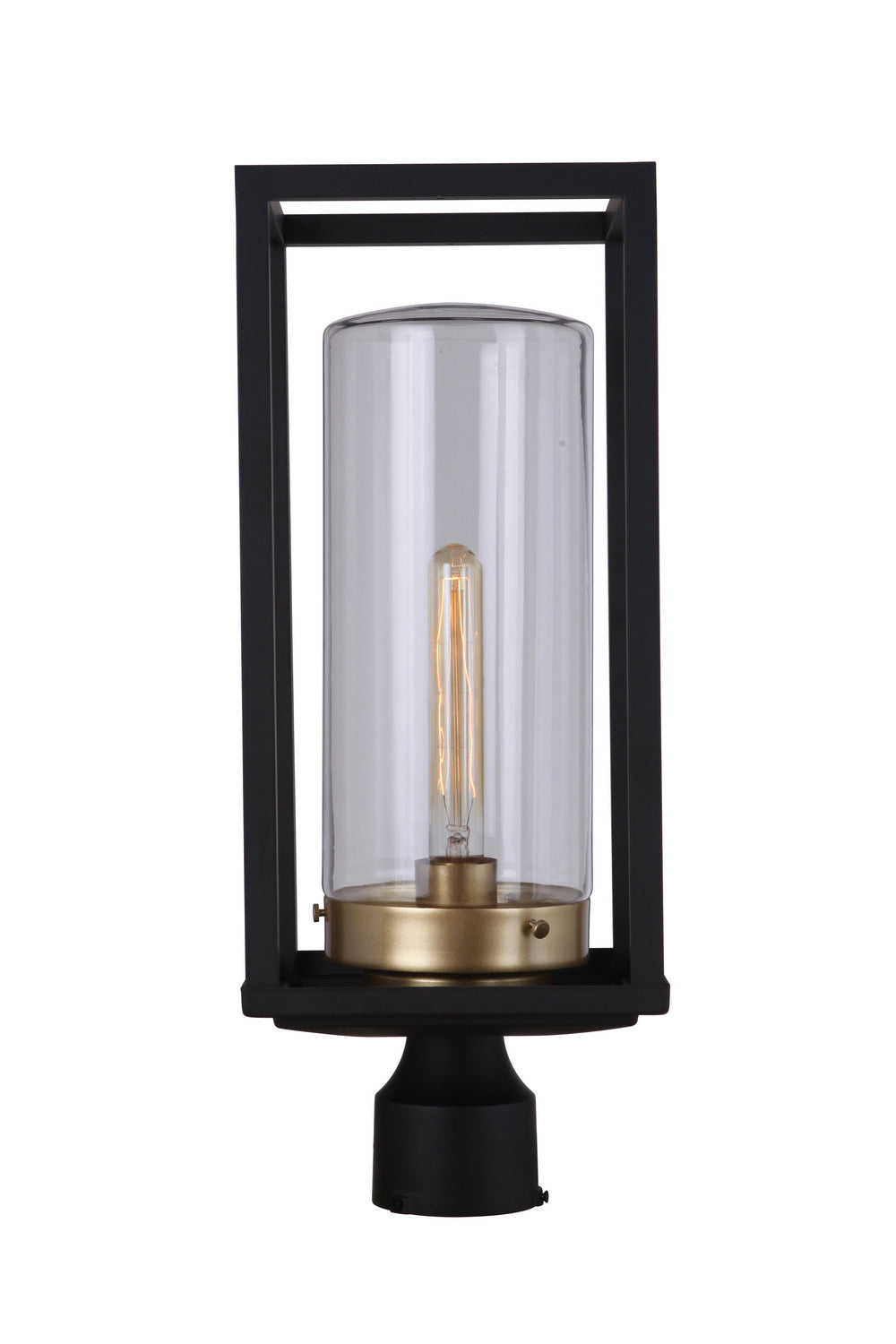 Craftmade Canada - ZA4825-MNSB - One Light Outdoor Post Mount - Neo - Midnight / Satin Brass