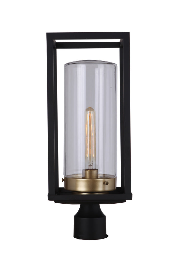 Craftmade Canada - ZA4825-MNSB - One Light Outdoor Post Mount - Neo - Midnight / Satin Brass