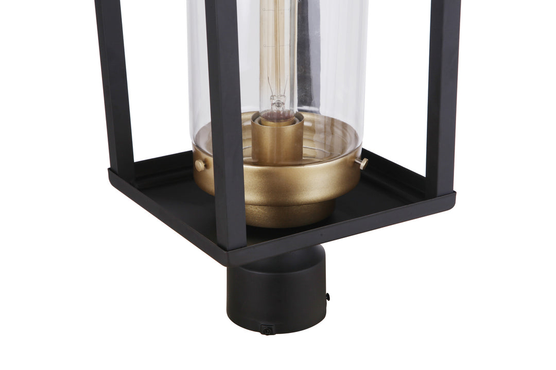Craftmade Canada - ZA4825-MNSB - One Light Outdoor Post Mount - Neo - Midnight / Satin Brass
