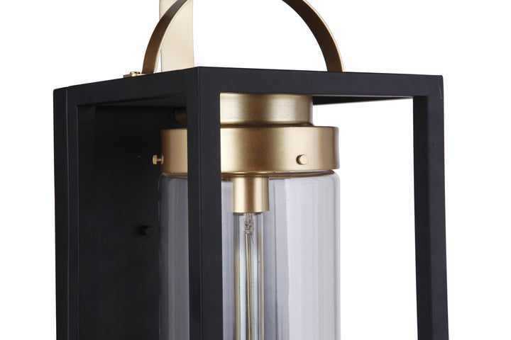 Craftmade Canada - ZA4834-MNSB - One Light Outdoor Wall Mount - Neo - Midnight / Satin Brass