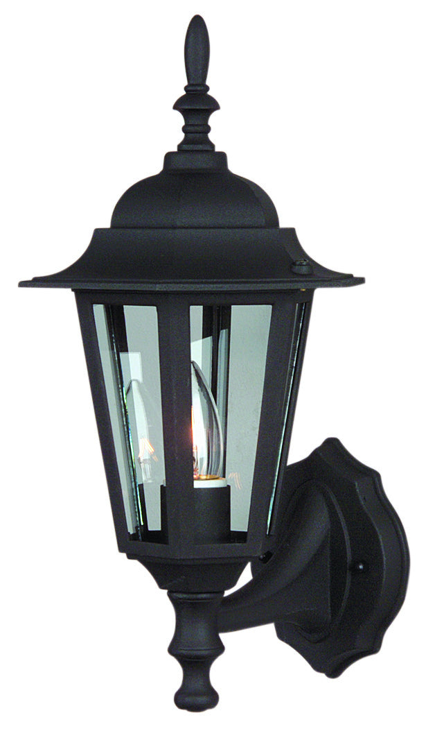 Craftmade Canada - Z150-TB - One Light Wall Mount - Straight Glass Cast - Textured Black