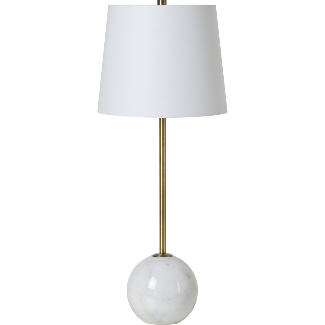 Naomi One Light Table Lamp in Plated Antique Brushed Brass - available from The Lighting Shoppe, trusted by Canadian homeowners