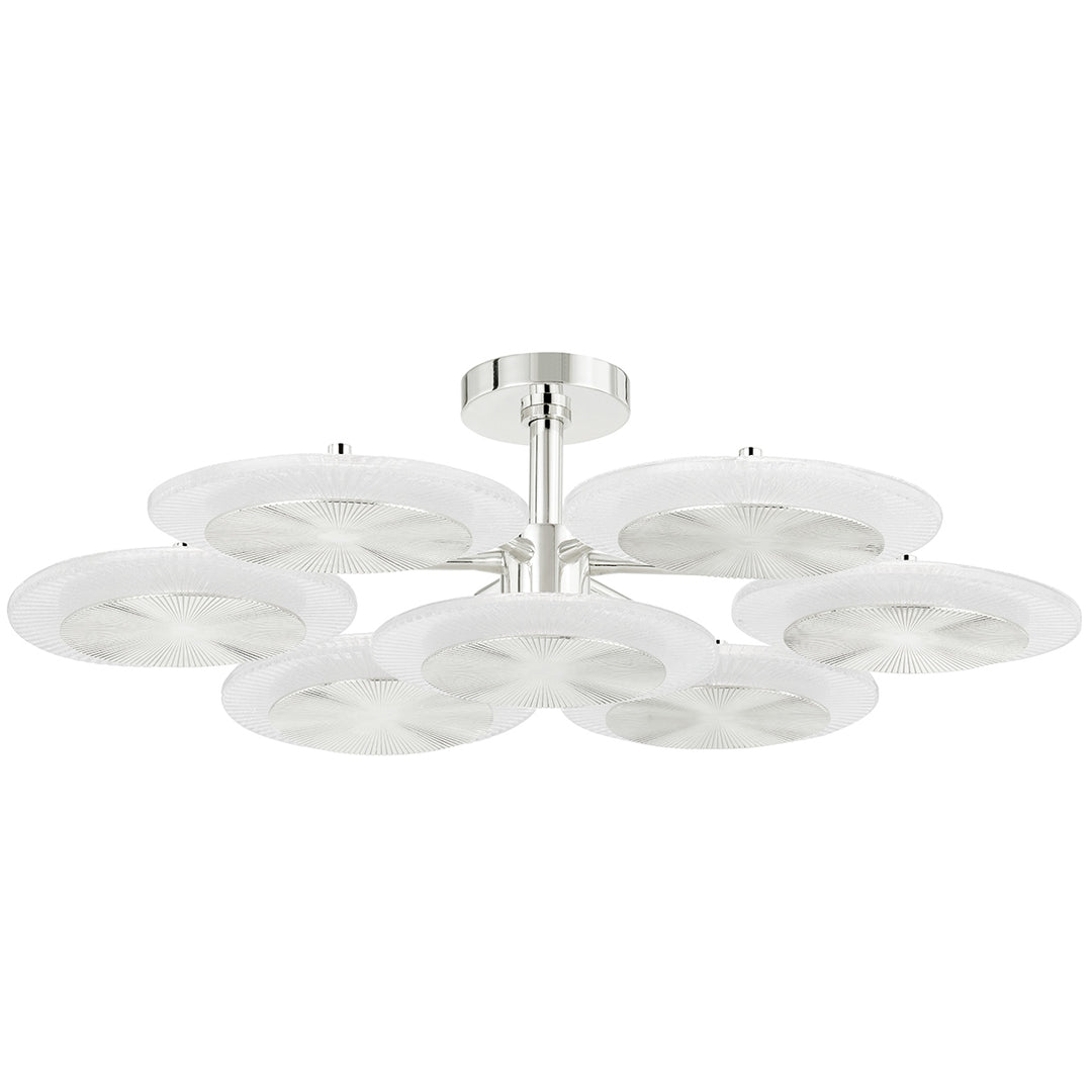 Corbett Lighting Canada - 328-38-PN - LED Semi Flush Mount - Topaz - Polished Nickel
