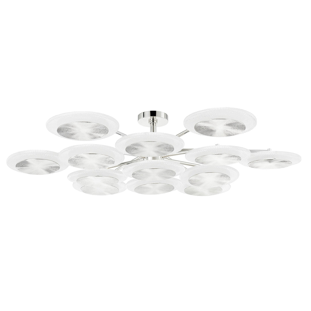 Corbett Lighting Canada - 328-57-PN - LED Semi Flush Mount - Topaz - Polished Nickel